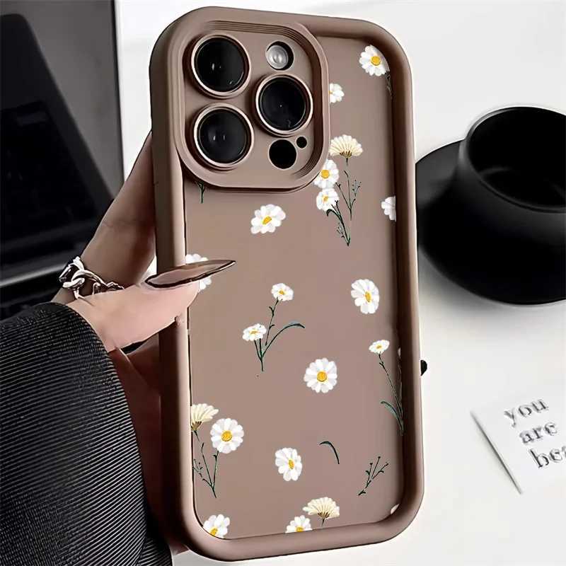 Daisy Flower Silicone Phone Case For A56 5G A54 A55 A35 A34 A52 A14 A53 A36 A33 A15 A25 A26 A16 S24 S23 S25 tra Cover C251209