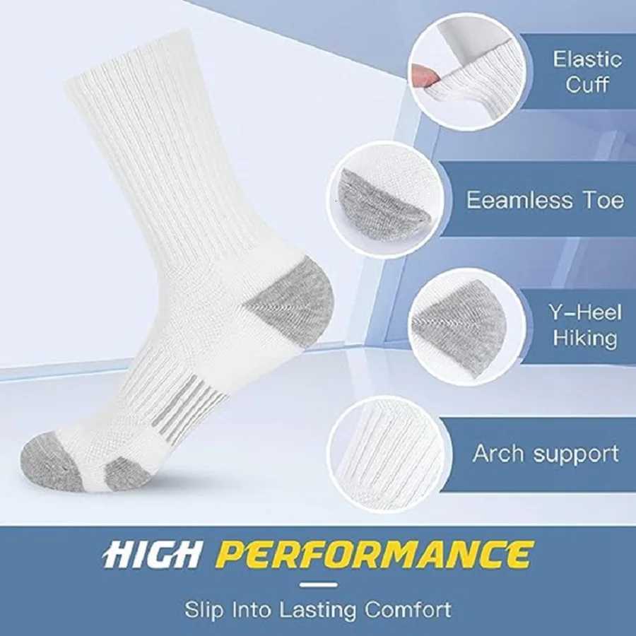 5 pairs of cotton socks in mens sports socks black and white gray long socks in sports socks comfortable and convenientT251209