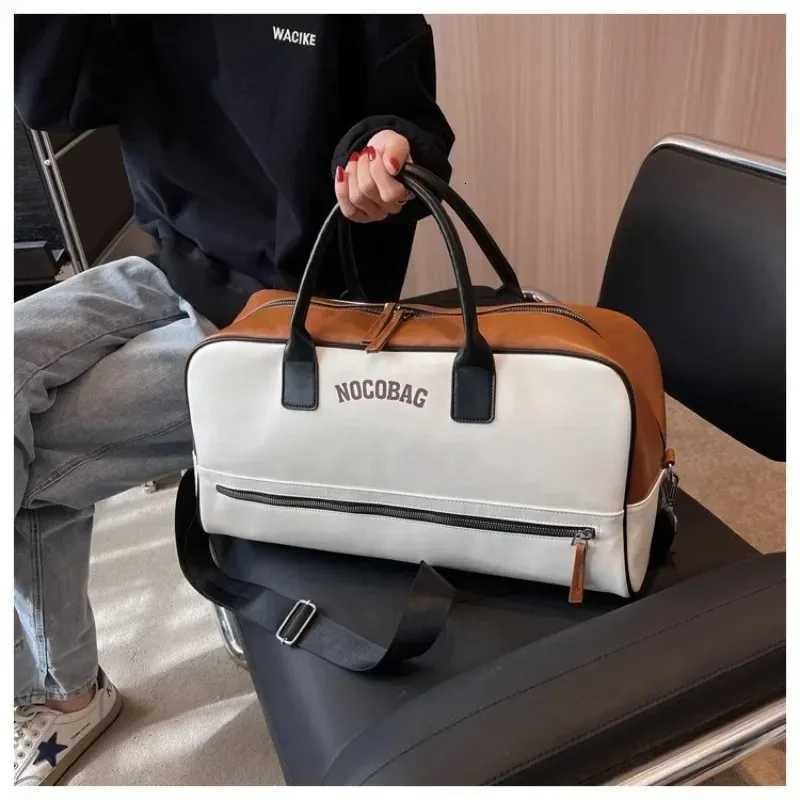 Large Capacity PU Zipper Travel Bag 2025 New High Quality Brand Simplicity Waterproof Luxury Leisure Vai Lage Bag Y251209