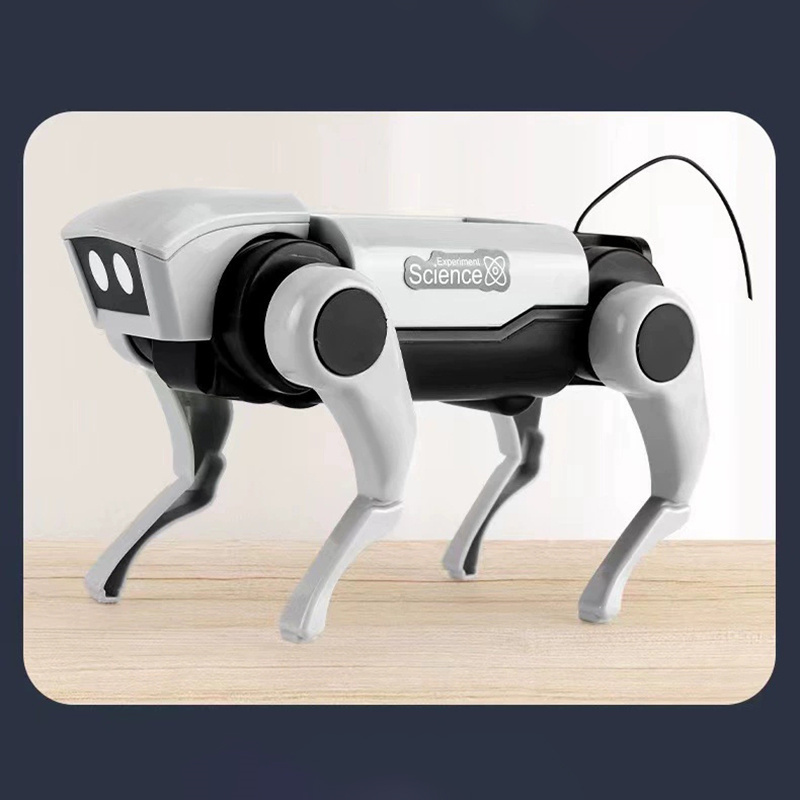 Rc Robot Dog Remote Control Mechanical Toy Science Teaching DIY Assembling Model Electric Set Toys for Boys Kids Gifts