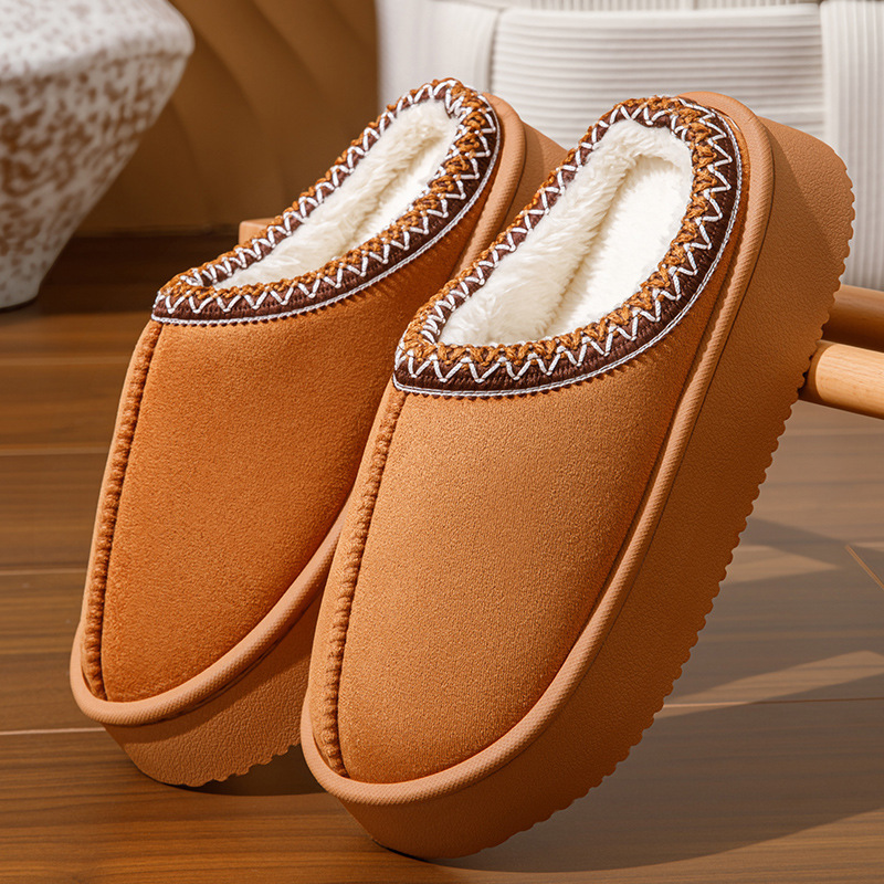 Slippers Women Winter Slipper Boots Indoor Outdoor Warm Comfortable Non-slip Thick Soled Couple Snow Men Home Casual