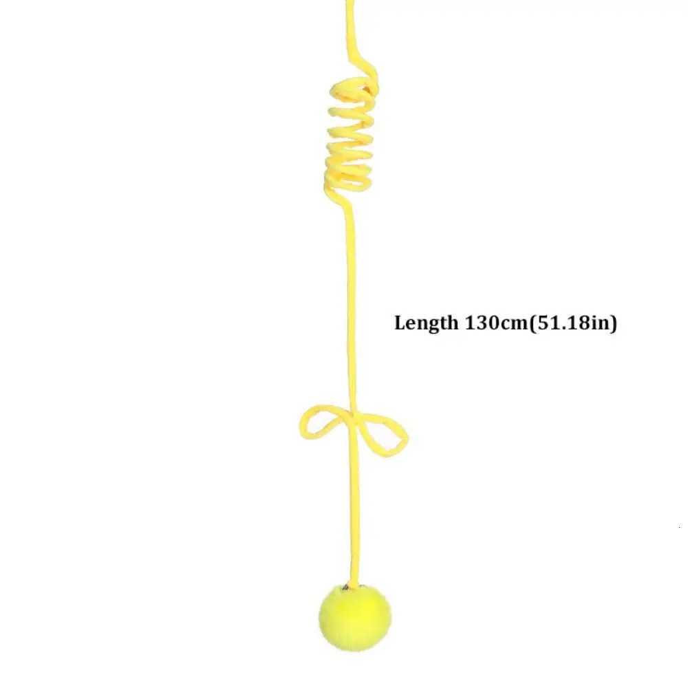 Cats Supplies Adsorbable Spring Rope Ball Relieve Boredom Hanging Bell Plush Ball Attractive Interactive Play Pet Toy M251209