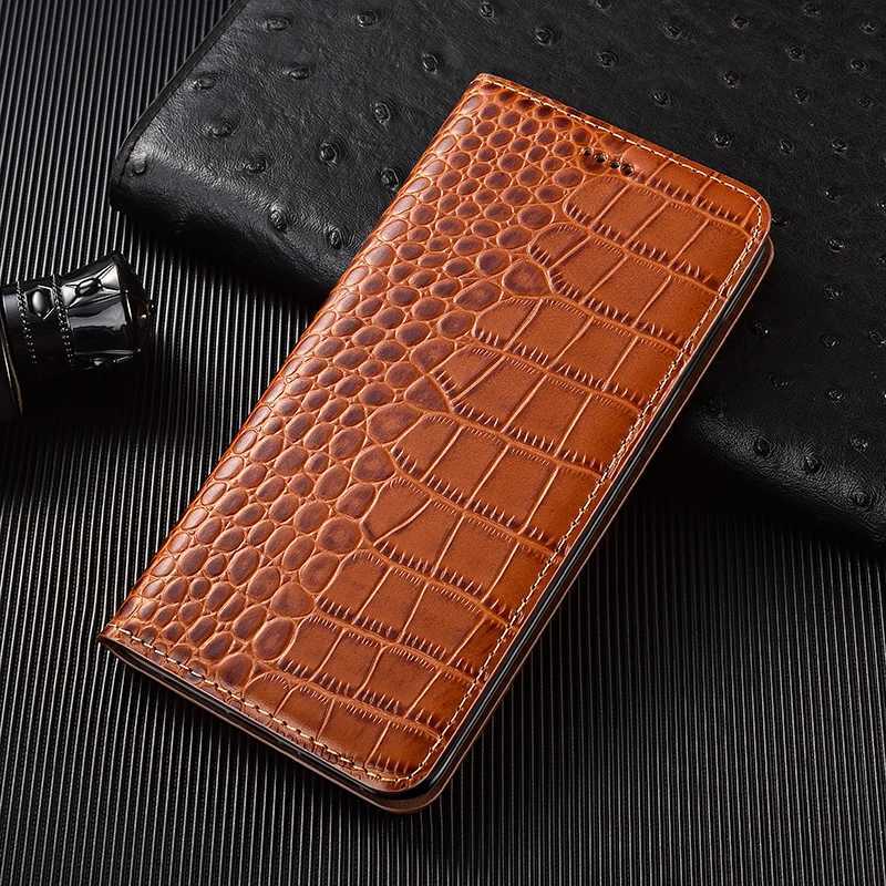 Crocodile Genuine Leather Flip Case For iPhone 7 8 Plus X XS XR 11 12 13 14 15 16 16E Pro Plus Max Wallet Phone Cover Cases C251209