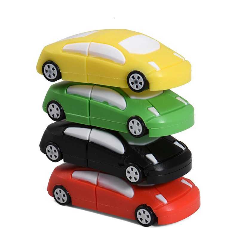 USB 20 Flash Drive Cartoon Car Colorf Cool Pen Drive Mini Memory Stick Portable USB Stick Gifts For Children 64GB C251209