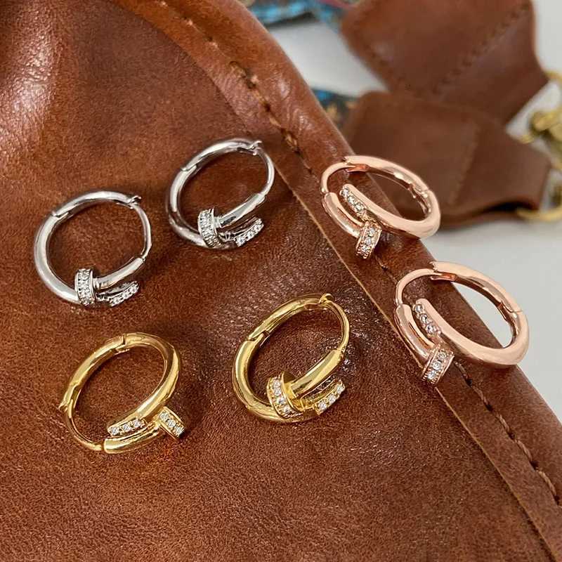 Real 925 Sterling Silver Zircon Round Hoop Earrings for Women Minimalist TrenDY Fine Jewelry Shiny Tool AccESSories K251209 H260129