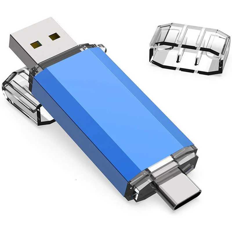 Type-C OTG USB 30 Flash Drive 64GB 32GB 16GB Pen Drive Smart Phone Memory 256GB 512GB USB Stick Type - C 31 Dual Double Plug C251209