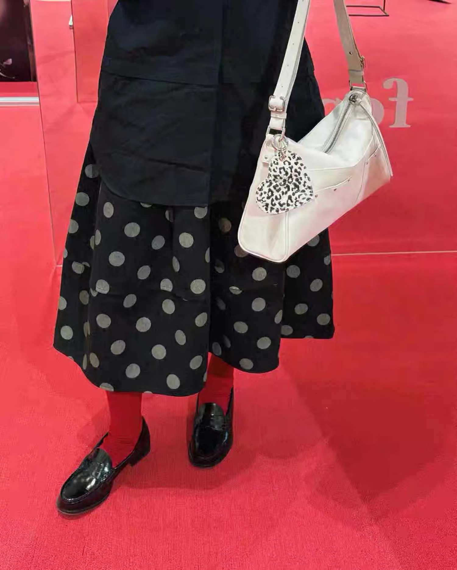 RE Niche Hot Chick Style Mti-Pocket Shoder Bag Leopard Print Bag Cmuter Shoder Crossbody Tote Bag for Wen Y251209