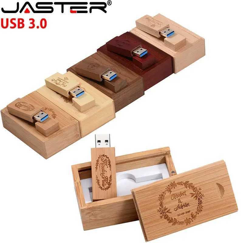 Wooden USB 30 Flash Drive 128GB High Speed Pen Drive 64GB Cust Memory Stick Photography Wedding Gifts Pendrive 32GB C251209