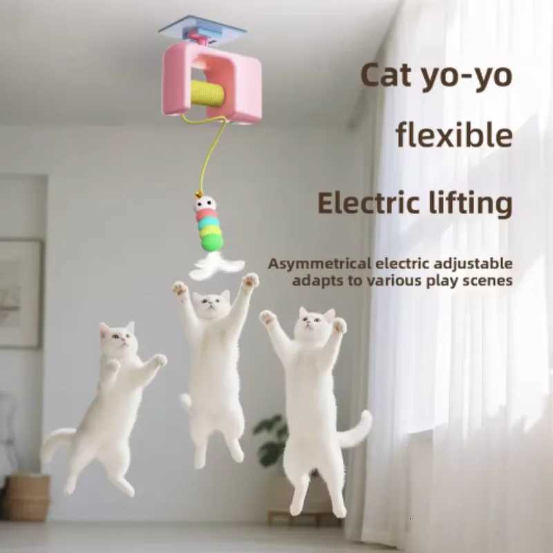 Pet Cat Toys Electric Smart Door Hanging Toy Self-Entertainment and Fun Cat Interactive Amusement Scratch Rope Artifact Supplies M251209