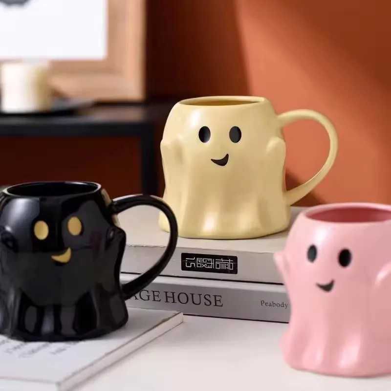Halloween Creative Quirky Holiday Cartoon Elf Ceramic gs Coffe Cups Easter Friends Gift Ghost Water Cup H251209