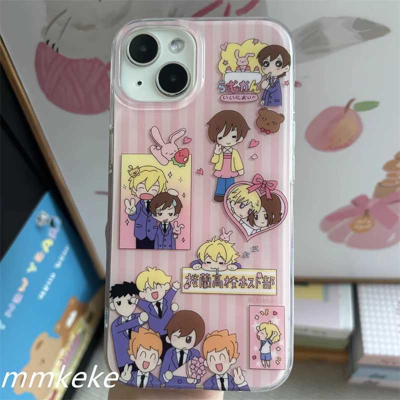 Japanese INS Cute Anime Light Tone Girl Relaxed Bear Phone Case For iPhone 16 15 14 13 12 11 Pro Max Plus Minimalism Y2k Cover C251209