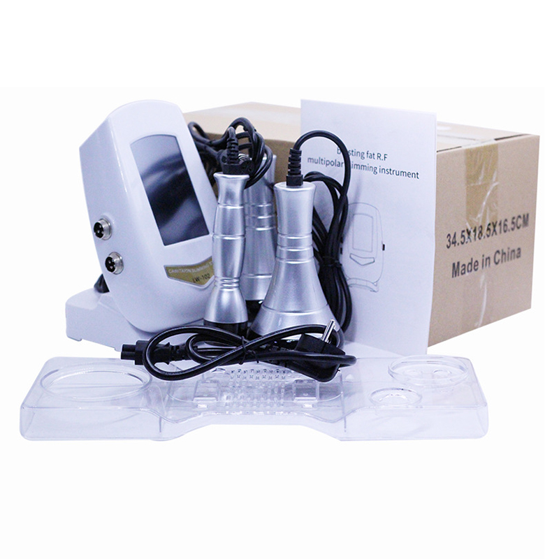 3in1 Multipolar Ultrasonic RF Body Shaping Machine Facial and Body Firming Fat Burning 40K Cavitation Slimming Weight Reduce Cellulite Removal Face Li