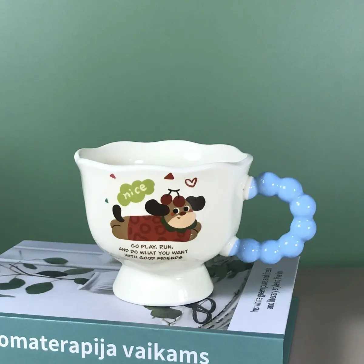 Ins Puppy g - High Quality Gorgeous Ceramic Couple Cups Cute Dog tea cup Ideal for Girls Birthdays and Souvenir Gifts H251209