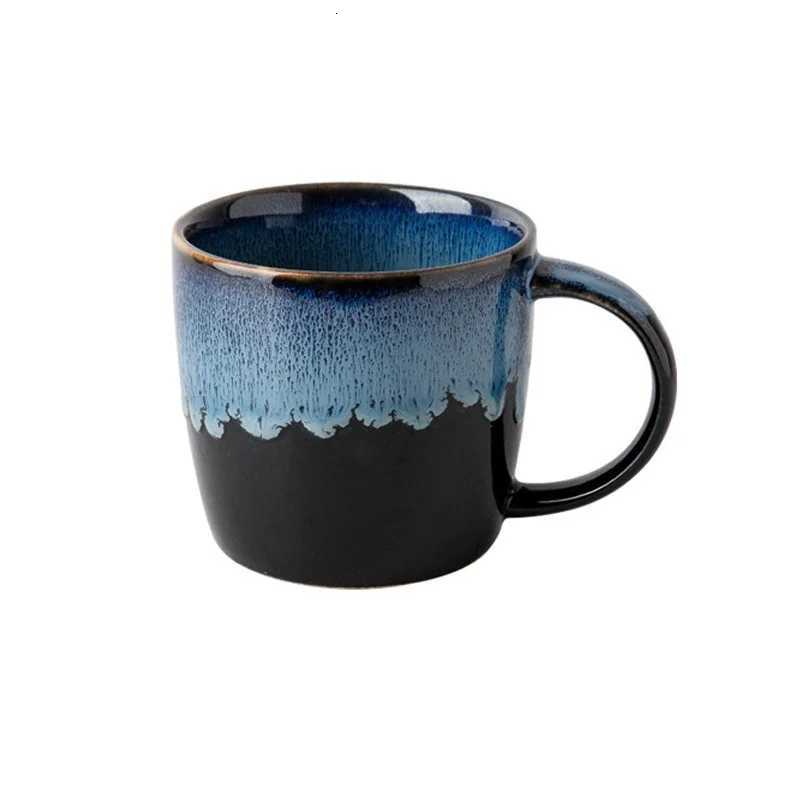 Creative Ceramic g 400ml Retro Kiln Color Changing Glaze Craft Coffee Cups He Breakfast Cup gs Coffee Cups Kawaii g H251209