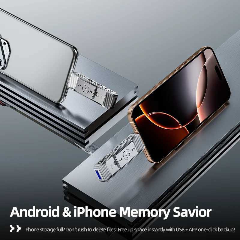 MOVEED SP05 570MB/s USB Type C Flash Drive 2TB 1TB 512GB 256GB 128GB OTG USB 32 Gen 2 Pendrive for iPhone 15/16 Laptop PC C251209