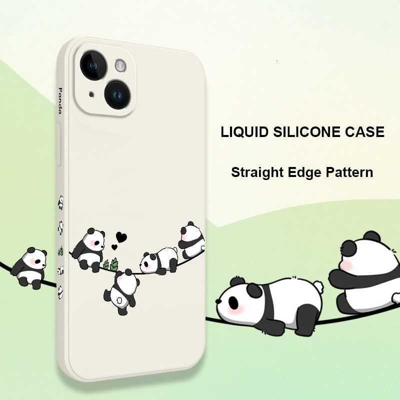 Baby Panda Phone Case For iPhone 17 Air 16 15 14 13 12 11 X XR XS Plus Pro Max Mini Silicone Cover C251209