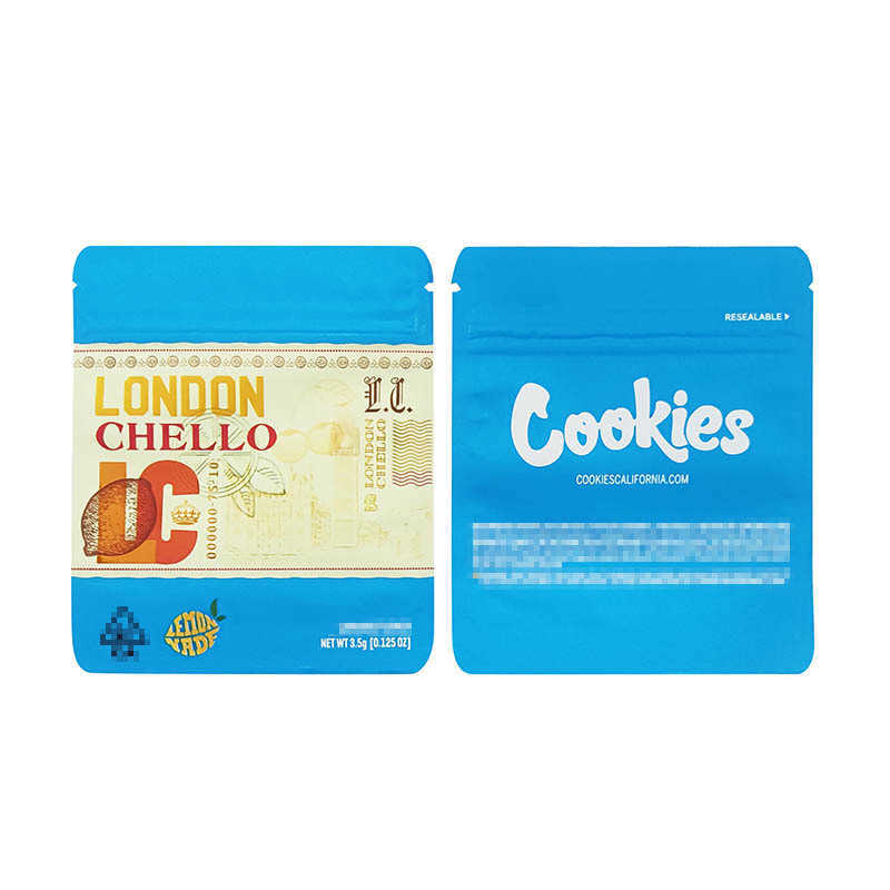 100 pieces of price - priced - ready-to-eat cookies - laser-coated candy bags - colorful self-sealing bags - 3.5g S25129