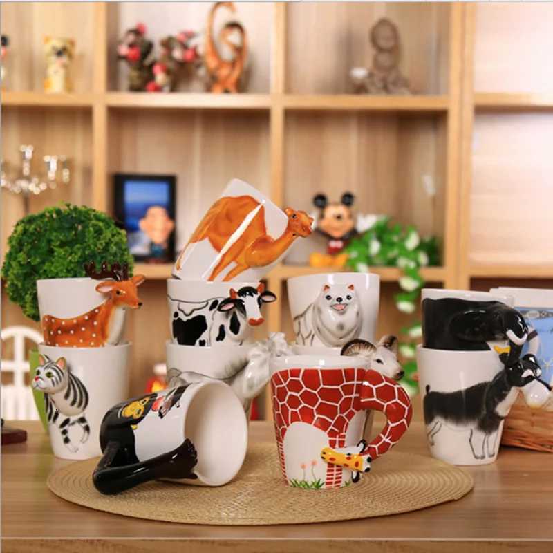 European Style Cartoon 3D Dinosaur Ceramic Coffee Cup Birthday Gift Off g Alien Tea Cup He Decoration New H251209