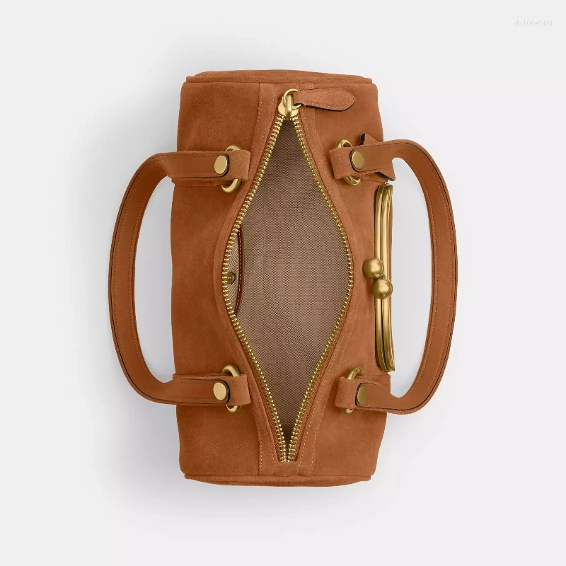 Shoulder Bags Kisslock Barrel Bag Fashionable Women's Top Handle Tote Luxury Designer Handbags Women For Ladies Everyday Style