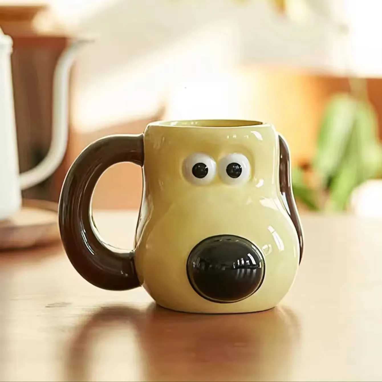A 520ml large capacity paw dog ceramic g cartoon creative coffee cup off drinking cup household cup suitable for childrens H251209
