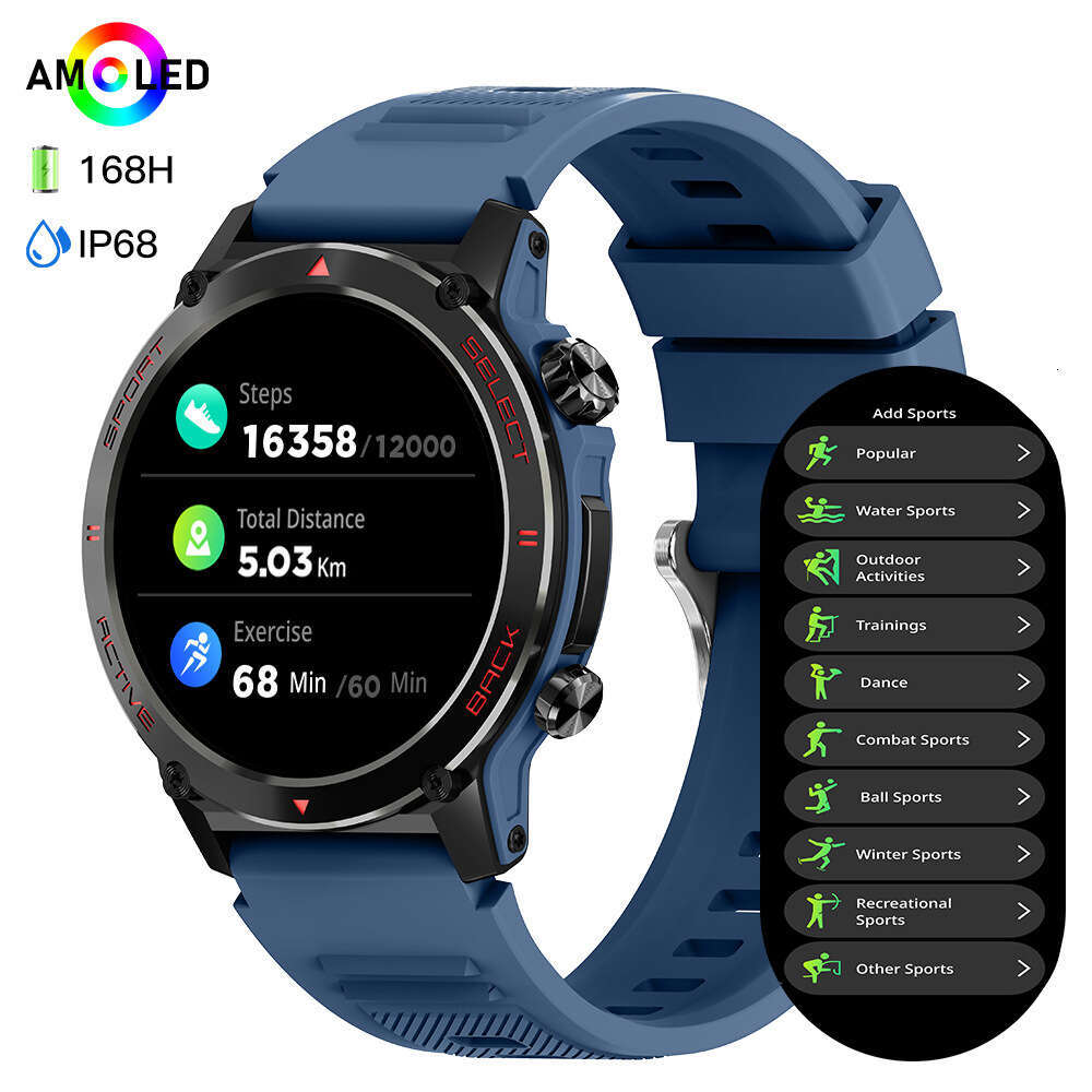 Famous Brand Z Sports Watch AMOLED Outdoor Waterproof Smart Health Monitoring Dial