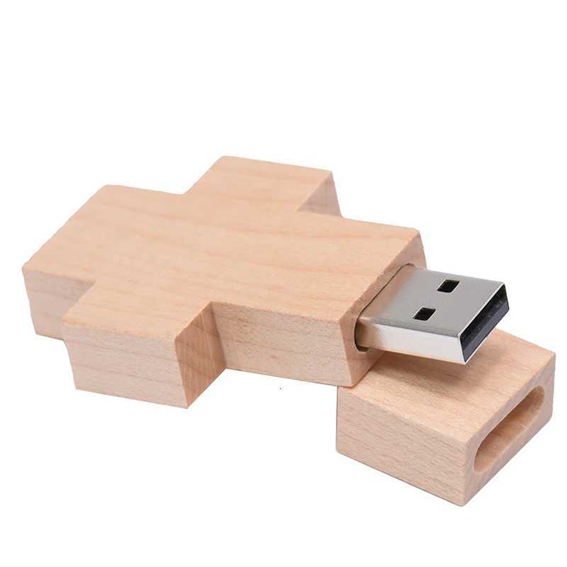 Wood Cross Ideas USB 20 Flash Drive Pen Drive Real Capacity Box Memory Stick Walnut 4GB/32GB/16GB/8GB U Disk Pen drive 64gb C251209