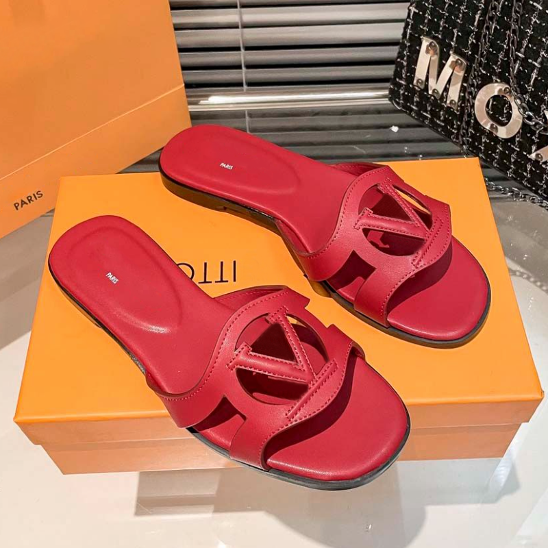 Sandals Famous Designer Women Men l0uiss vu1tt0nshoes 35-45 luxury Slides Slipper Pool Pillow Platform Classic Brand Scuffs Flat Comfort soft Mule Denim Embossed03