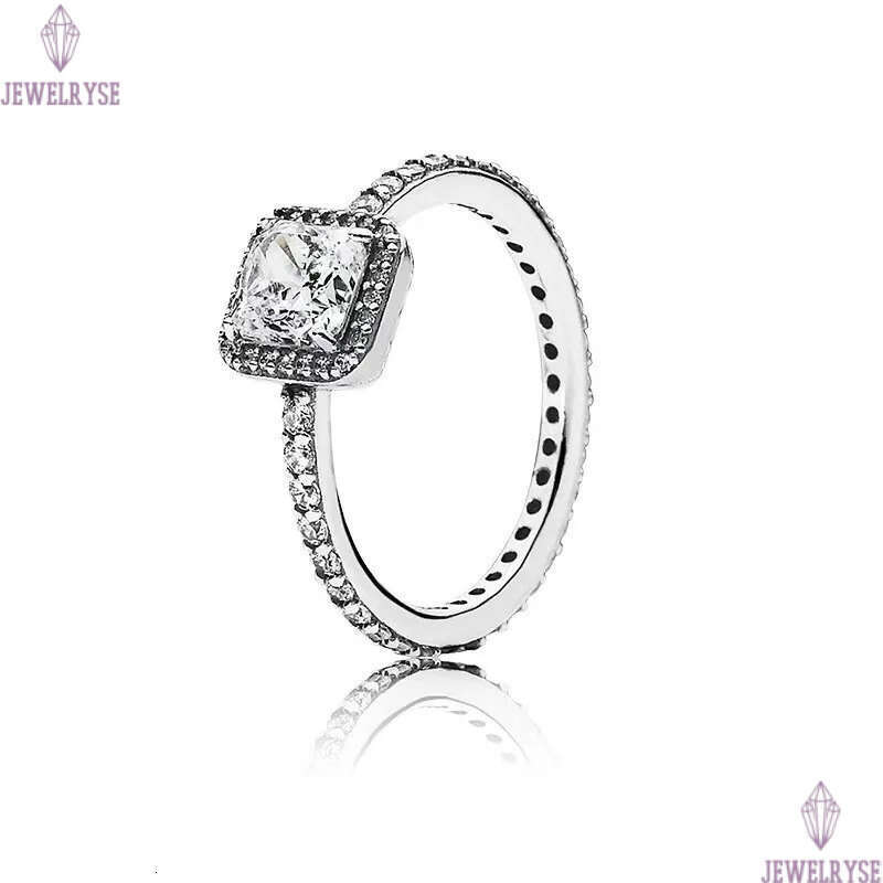 Classic love heart designer ring for women men lovely shine crystal cz zircon square drop waterdrop stone silver rose gold charm rings jewelry