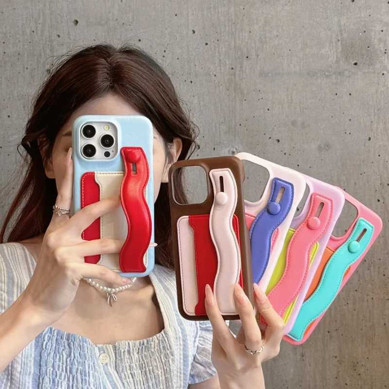Luxury color matching wristband mobile phone case for IPhone 16Prax 16Pro 16 15 14 13 12 Prax Phone Case Funda C251209