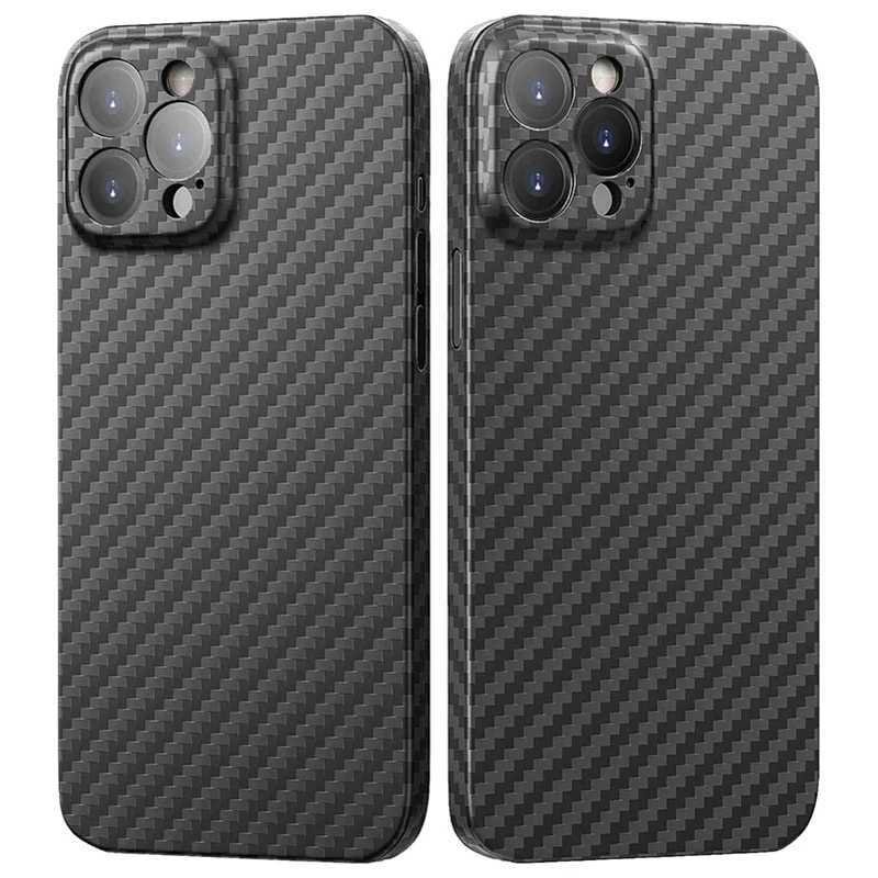 Luxury Carbon Pattern Matte Case For iPhone 16 15 14 13 12 11 Pro Max 0m PP Frosted Fundas Coque Back Cover C251209