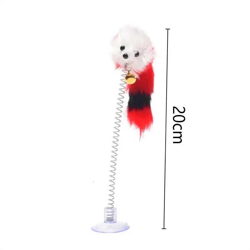 Cartoon Pet Cat Toy Stick Feather Rod Mouse Toy With Mini Bell Cat Catcher Teaser Interactive Cat Toy M251209