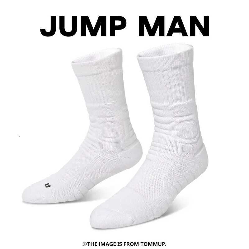 Man Sports Socks for Men Cotton High Quality Football Basketball Socks Solid Color Towel Bottom Thick Running Cycling Socks MaleT251209
