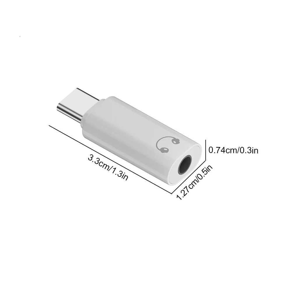 Type C To 35mm Au Adapter USB Type C To 35mm Aux Adapter Earphone AUX Adapter for iPhone 15 Galaxy S24 S23 tra C251209