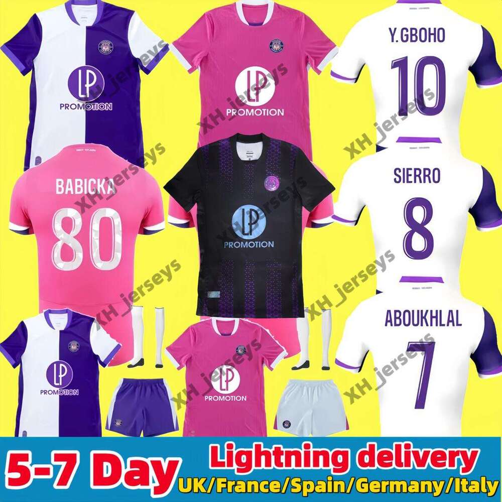 25 26 Toulouse NICOLAISEN soccer jerseys DONNUM DALLINGA SUAZO ABOUKHLAL ROUAULT 2025 2026 Home Away 3rd maillot de foot Men kids kit football shirt uniform