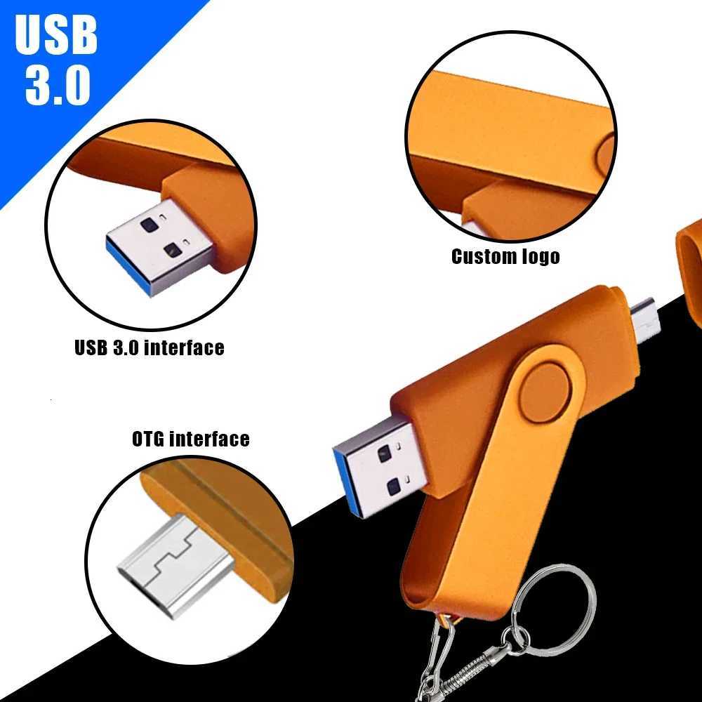 High Speed Pendrive 64GB 128GB 256GB 64GB High-quality Usb Flashdrive Pen Drive OTG Type C USB Flash 30 USB with Key Chain C251209