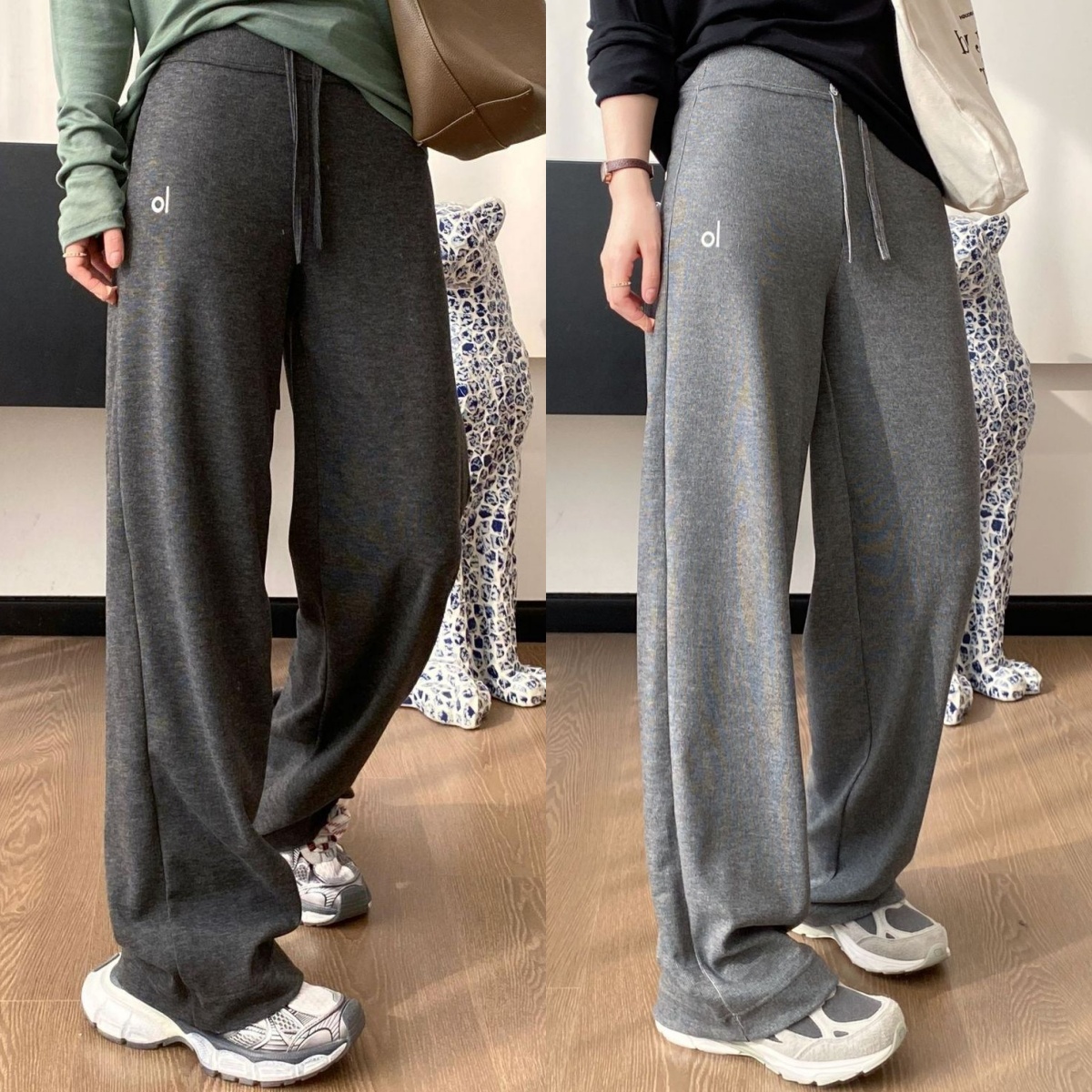 Women's Loose Cotton Soft Casual Pants Designer Relaxed Style Comfy Full Length Warm Sweatpants With Drawstring Short Sleeves Quick Try Short Yoga T-shirt