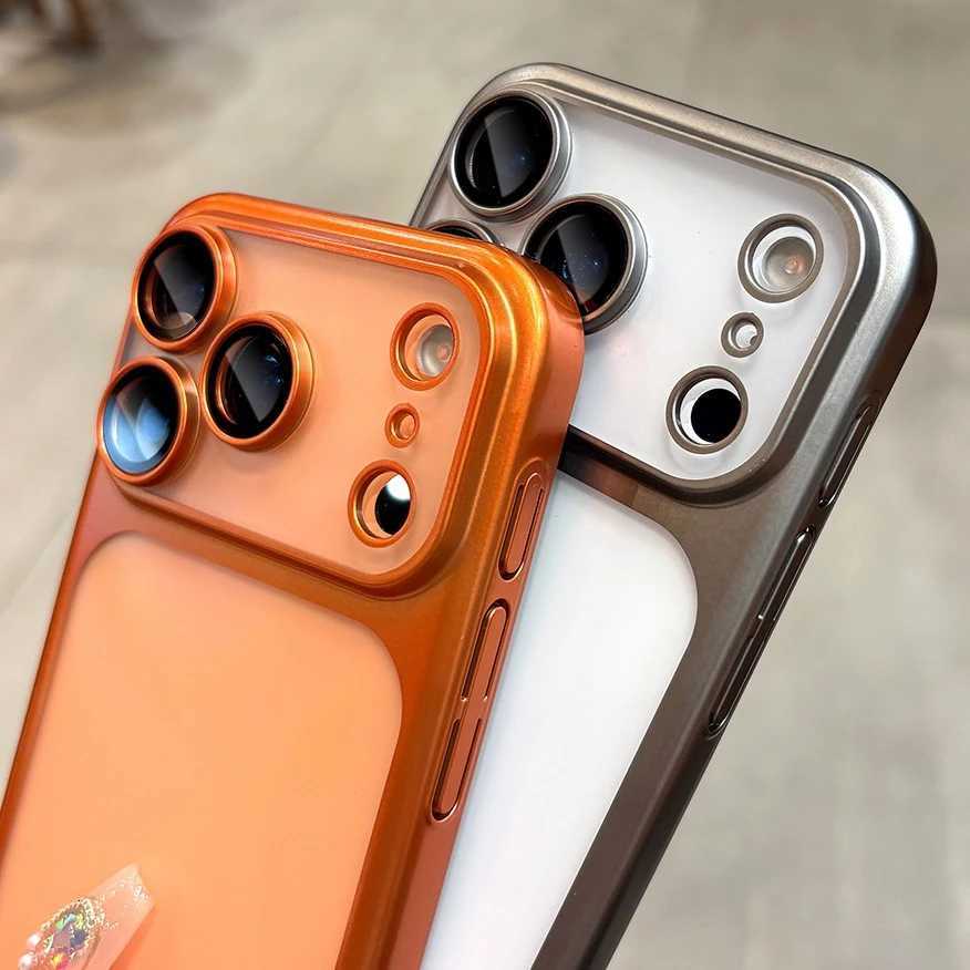 Latest Orange tra Thin Frosted Phone Case for iPhone 17 Pro Max 17Pro 17 With Lens Film Protection Shockproof Hard PC Cover C251209