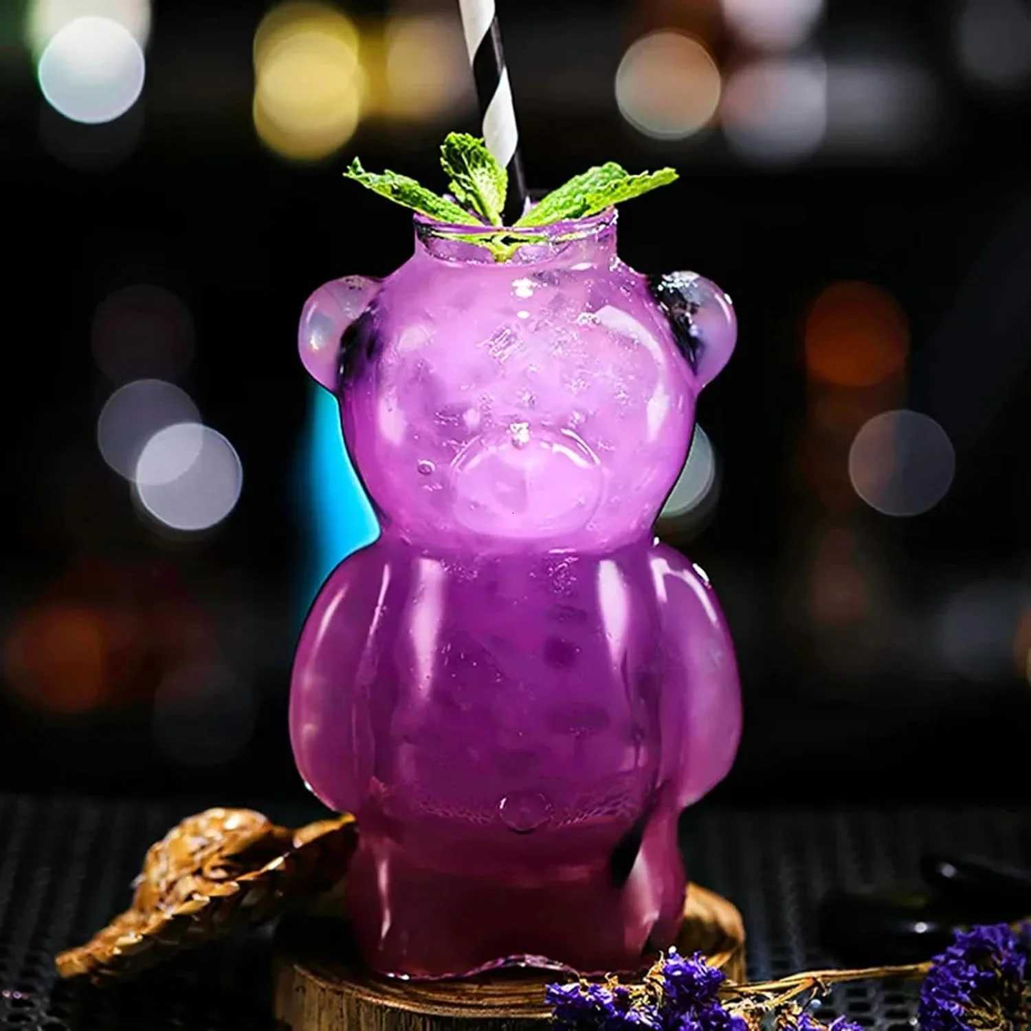 Cartoon Bear Shaped Coffee g Cute Bear g Cup with Straw es Cup Birthday Christmas Gifts for Wen Kids Friends H251209