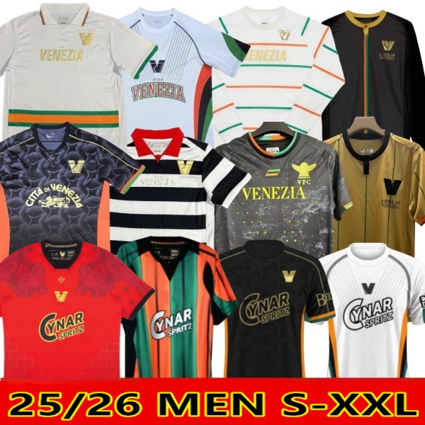 2024 2025 2026 Venezia FC Soccer Jerseys 23 24 25 26 home Away Third 10# ARAMU 11# FORTE Venice 2023 2024 BUSIO 27# Football Shirts 3rd Adult Kit Uniforms