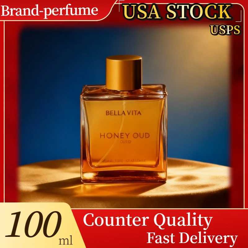 Bella Vita Honey Oud Perfume-Luxury Arabian Scent with Sweet Honey Woody OudLong Lasting Unisex FragranceExotic Musk PerfumeT251209