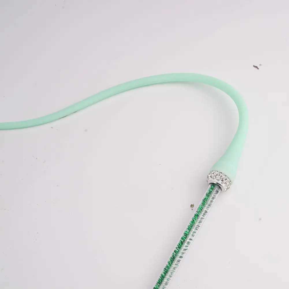 Simulated Mouse Tail Cat Toy Pet Silicone Interactive Toy Cat Teaser Funny Stick Long Tail For Cats Hunting Playtime Pet Product M251209