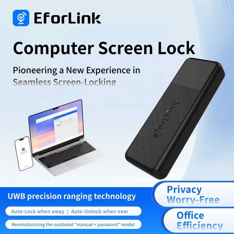 EforLink Cputer Touchless SnLockAutatic Locking UWB High-Precision RangingUSB Security KeyWindows Security Key C251209