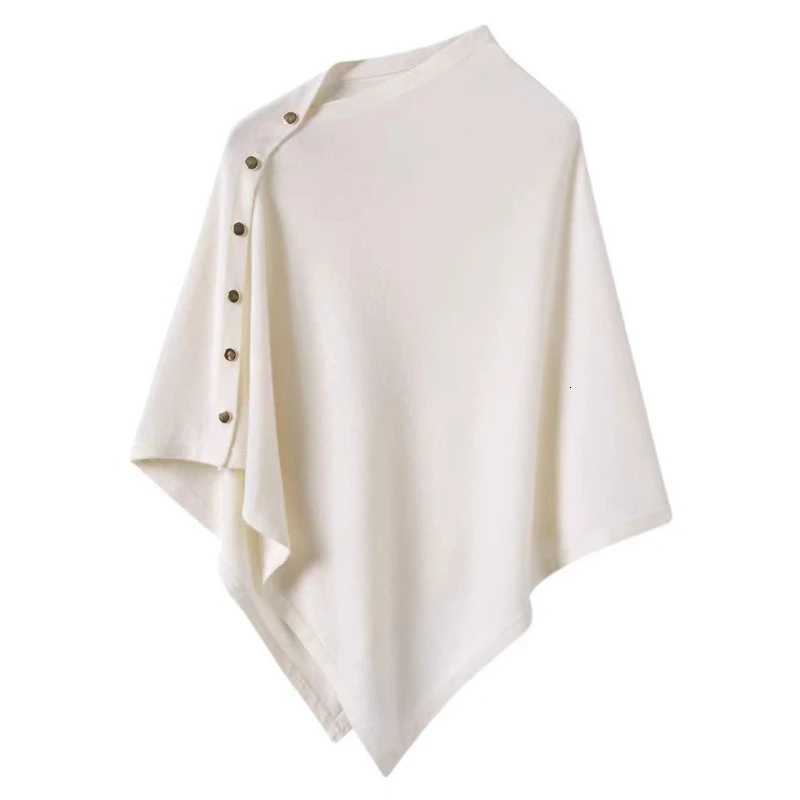 Luxury 2025 New Large Shawl for Womens Spring and Autumn Fashion Versatile Diagonal Buckle Loose High-end Cape Knitted Shawls Y251208