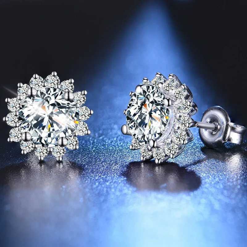 925 Sterling silver stud earrings for women fashion Charm party wedding classic jewelry Holiday gifts K251209 H260129