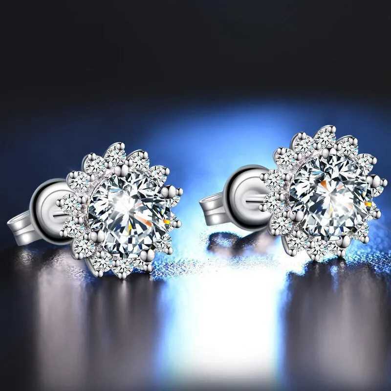 925 Sterling silver stud earrings for women fashion Charm party wedding classic jewelry Holiday gifts K251209 H260129