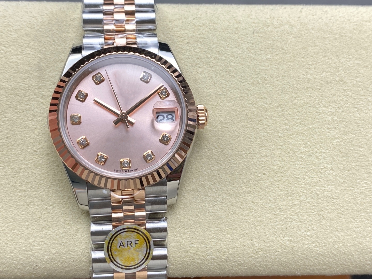 ARF Factory Women's Watch 31mm Diameter with ETA2236 Movement Fully Mechanized Sapphire Glass Mirror 904 Stainless Steel