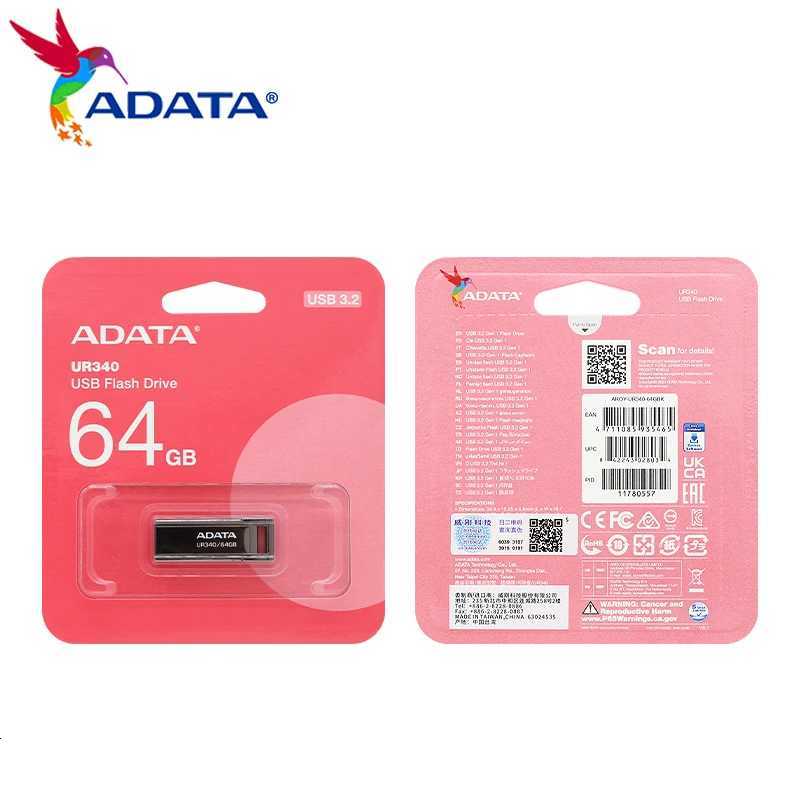 ADATA UR340 USB Flash Drive 32GB 64GB 128GB USB 32 Gen1 High Speed pendrive usb stick for PC Cputer Laptop Desktop C251209