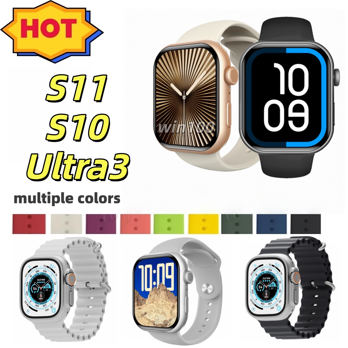 Sportwatch S11 S10 Ultra 3 Smart Watch Convenient interaction Mens Women Watch 46mm 49mm 45mm Sport Watch 2.1 Bluetooth Call Sportwatch Wristband Wireless