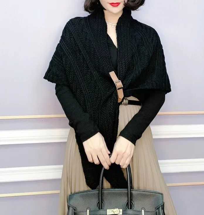 Luxury Knitted Scarf Women Cashmere Bufanda Pashmina Lady Shawls and Wraps Female Soft Thin Keep Warm Poncho Coart Y251208