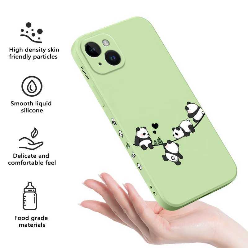 Baby Panda Phone Case For iPhone 17 Air 16 15 14 13 12 11 X XR XS Plus Pro Max Mini Silicone Cover C251209